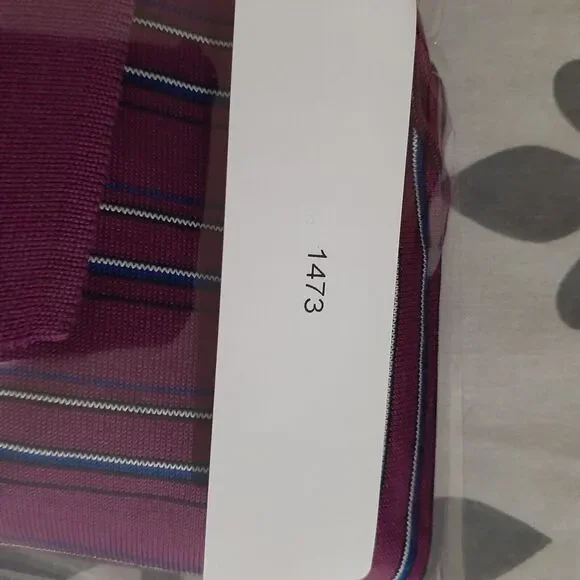 RARE Nike Tiger Woods Collection SAMPLE Polo Shirt Adult L pink blue stripe S/S - Picture 14 of 14